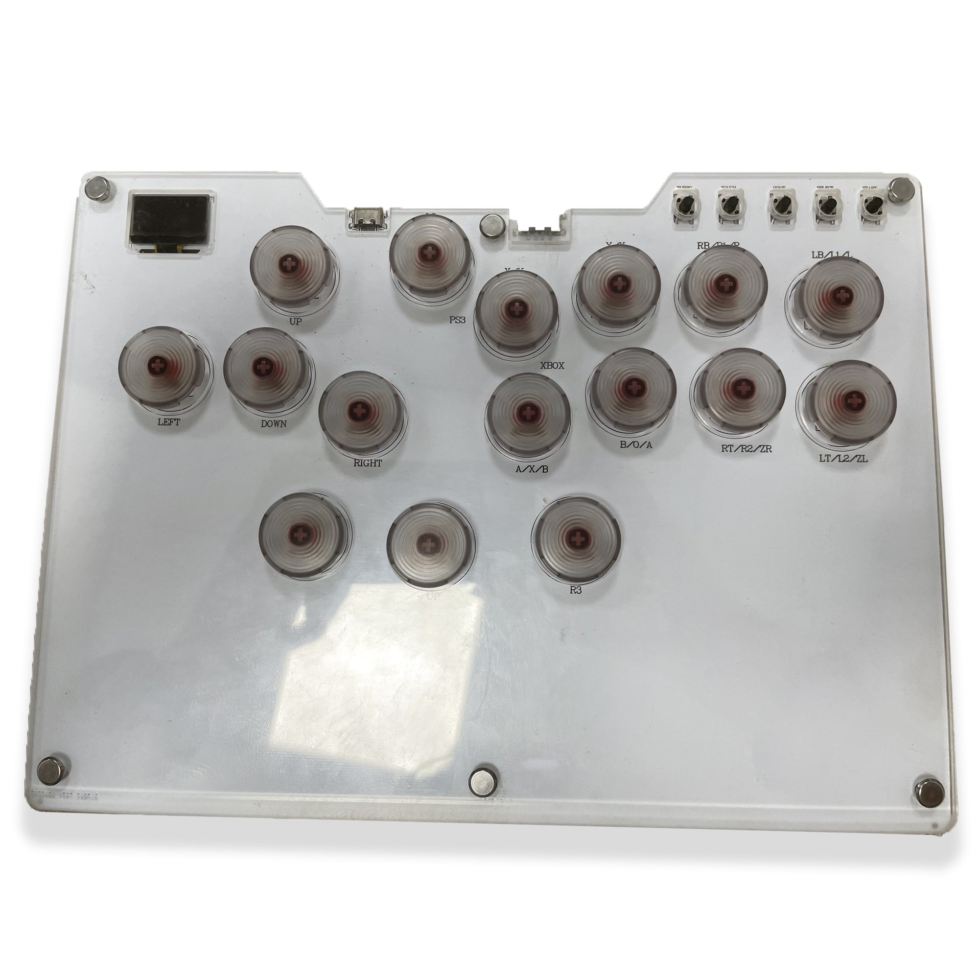 All-Button Arcade Controller, for PC/Switch/PS4/Xbox One, Removable Top Plate, RGB Lighting, USB Type C All-Button Arcade Controller, for PC/Switch/PS4/Xbox One, Removable Top Plate, RGB Lighting, USB Type C